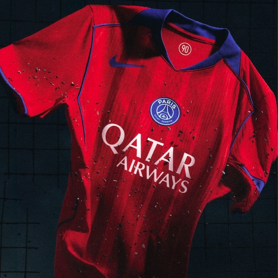 Celebrate the past. Embrace the present. Inspire the future. Inspired by the iconic Total 90 design language that defined the early 2000s, this new shirt offers a contemporary reinterpretation. With its bold palette, sharp lines, and modernized cut, the design bridges the codes of the past with the ambitions of the present.